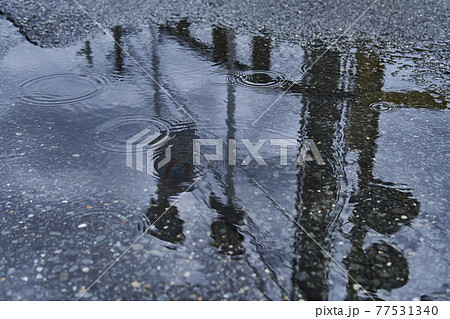 水たまりaの写真素材
