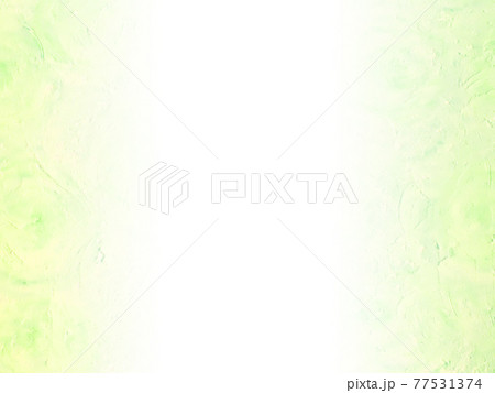 オイルパステルで描いた抽象画風バラの背景素材/黄緑色 中央から左右に濃くなるグラデーション 横 他色有り 77531374