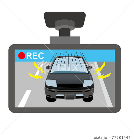 ドライブレコーダーに写るあおり運転の車 77531444