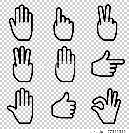 ok hand gesture icon