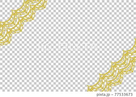 金項鍊花邊剪影框架圖 77533673