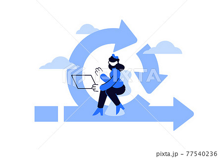 Agile project management for business work organization 77540236