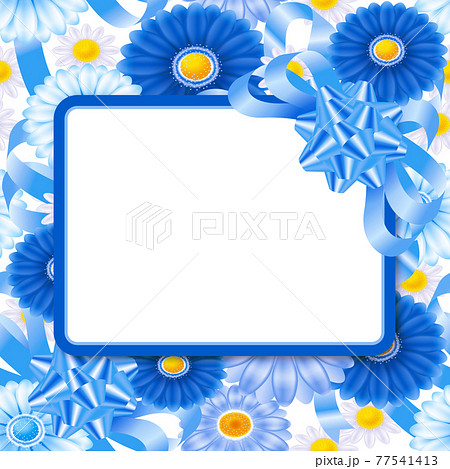 花のパターンの壁紙とカードのイラスト シームレス のイラスト素材
