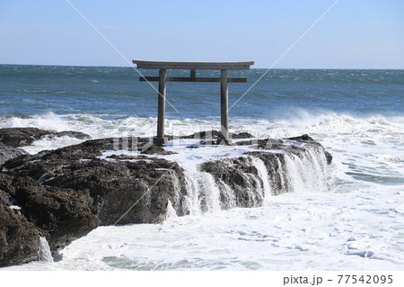 大洗磯前神社の神磯の鳥居 77542095
