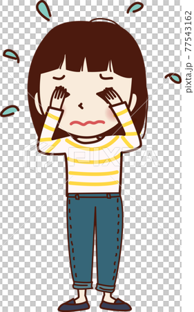 女孩哭了。 女孩哭了。 77543162