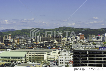 倉敷市役所　倉敷市街地　老松町方面　岡山県倉敷市 77543683