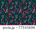 秋　花柄　壁紙 77543696