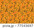 秋　花柄　壁紙 77543697