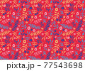 秋　花柄　壁紙 77543698
