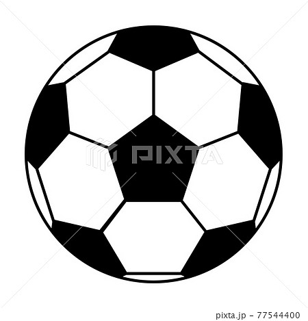 シンプルなサッカーボールのアイコンのイラスト素材
