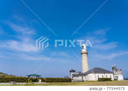 山口県下関市　角島灯台公園と灯台 77544573