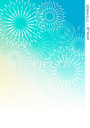 和紙に花火 和紙に花火 77544605