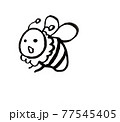 シンプルなミツバチ 77545405