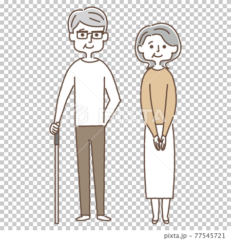老夫婦_全身 老夫婦_全身 77545721