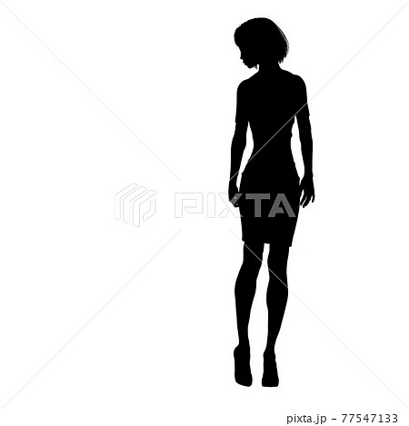 シルエット女性ポーズアラカルト Permingcg イラスト素材のイラスト素材