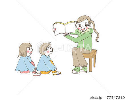 幼児　絵本の読み聞かせ 77547810