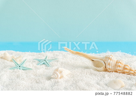 砂浜と海と青空のイメージ 77548882
