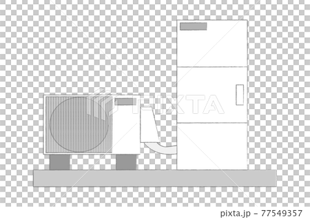 手書き風エコキュート 手書き風エコキュート 77549357