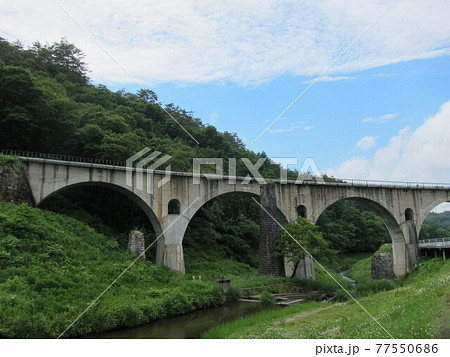 岩手の眼鏡橋 77550686