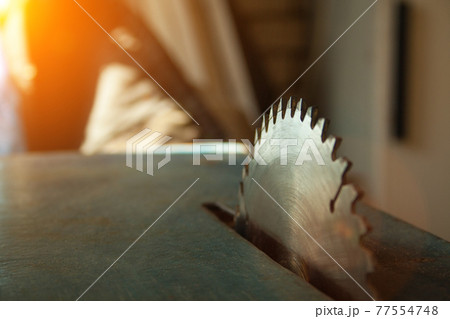 Circular saw close-up Circular saw close-up 77554748