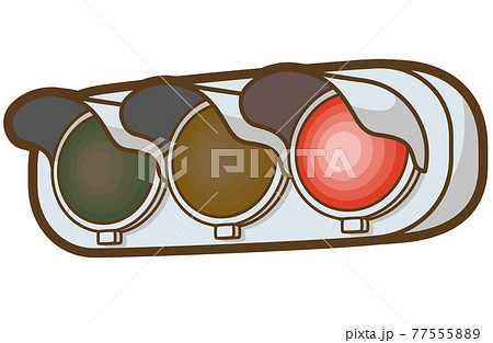 交通信号機（赤信号） 77555889