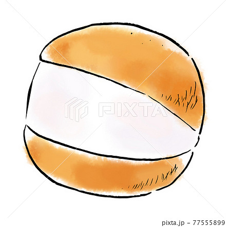 水彩イラスト 世界のスイーツ マリトッツォ 水彩イラスト 世界のスイーツ マリトッツォ 77555899