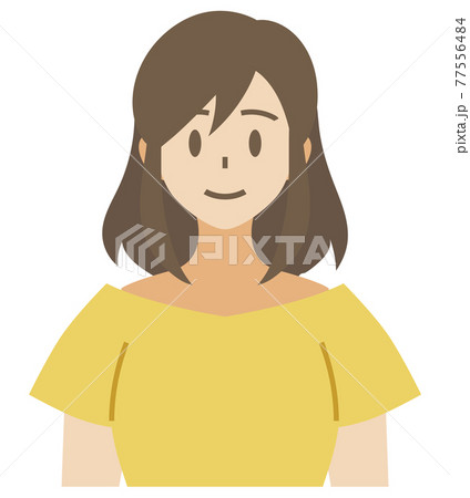 【家族ベクターイラスト素材】若い女性・お母さんのイラスト【人物】 【家族ベクターイラスト素材】若い女性・お母さんのイラスト【人物】 77556484