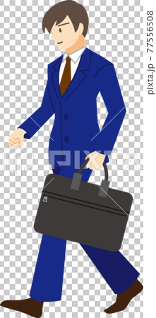 家族ベクターイラスト素材 通勤中の会社員のイラスト 人物 のイラスト素材