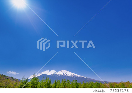 富士山　御殿場口新五合目の風景 77557178