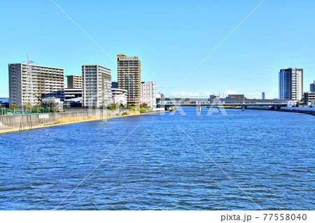 小台橋／隅田川より尾久橋方面を望む(東京都足立区)【2020.11】 77558040