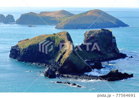 海 海岸 灯台 77564691