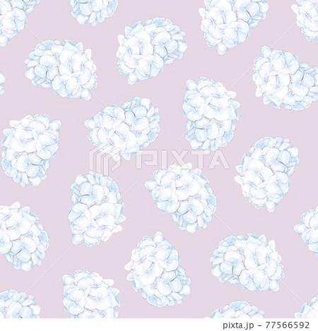 Seamless pattern. Spring colors hydrangea. Digital print 77566592