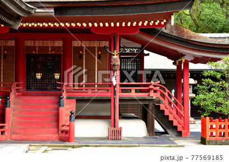 筥崎宮（筥崎八幡宮）本殿の水王のお面：福岡 77569185
