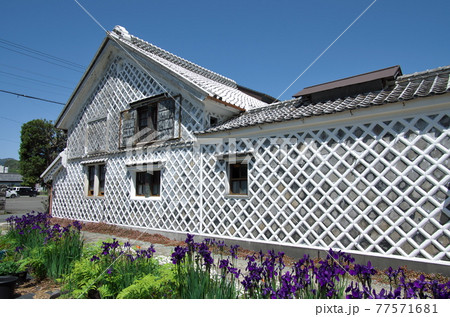 静岡県松崎町：なまこ壁通り 77571681