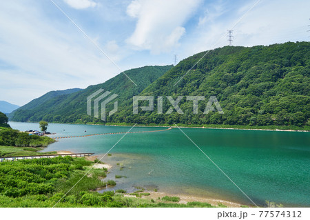 長野県伊那市高遠町　美和湖 77574312