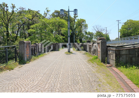 東京都葛飾区西水元の閘門橋　こうもんばし 77575055