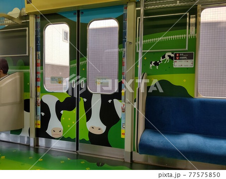 こどもの国線 横浜市緑区長津田駅-青葉区こどもの国駅間を走る うし電車 こどもの国線 横浜市緑区長津田駅-青葉区こどもの国駅間を走る うし電車 77575850