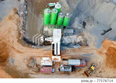 Ready mix concrete batching plant.  77576714