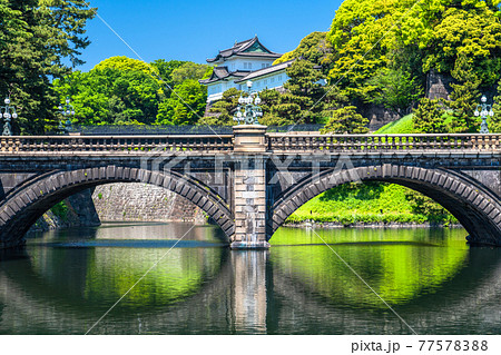《東京都》皇居外苑・二重橋 《東京都》皇居外苑・二重橋 77578388