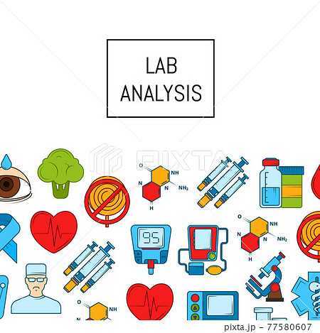 colored diabetes icons with place for text 77580607