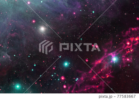 Outer space art. Starfield. Elements of this image furnished by NASA. 77583667
