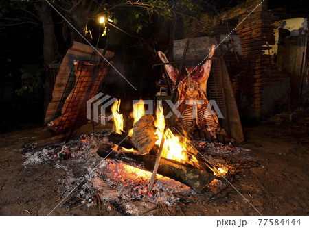 Lamb on the spit 77584444