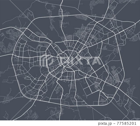 Minsk map. Minsk city map poster. Map of Minsk street, urban area. Minsk map. Minsk city map poster. Map of Minsk street, urban area. 77585201