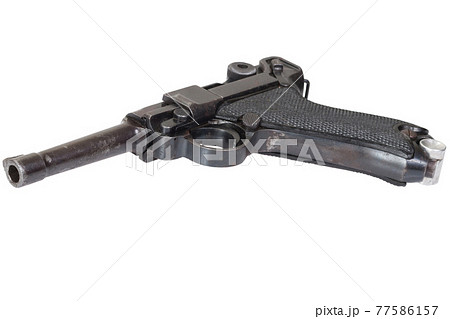 Luger P08 Parabellum handgun isolated 77586157