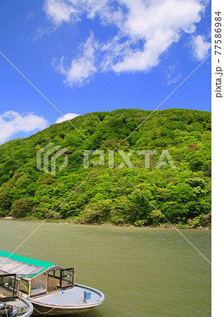 最上川・仙人堂渡し船のりば（山形県・戸沢村） 77586984