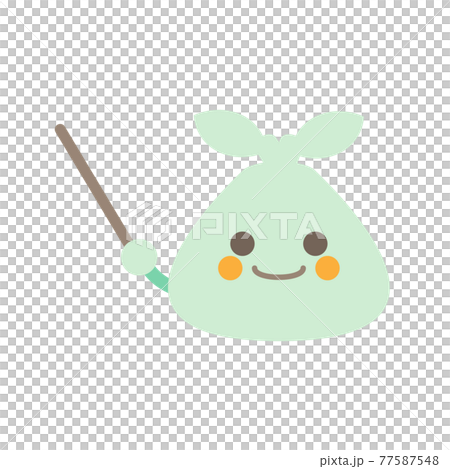 指針垃圾袋微笑 77587548