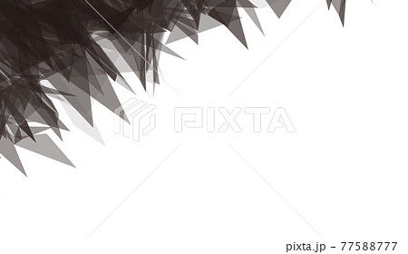 ポリゴン 白黒 モノトーン 壁紙 コピースペース タイトルのイラスト素材