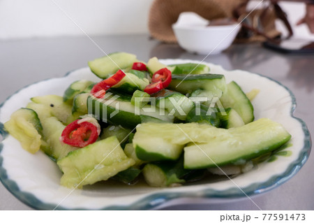 snacks of pickled cucumbers snacks of pickled cucumbers 77591473