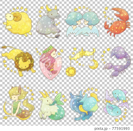 12星座イラスト4(テクスチャ) 77591993