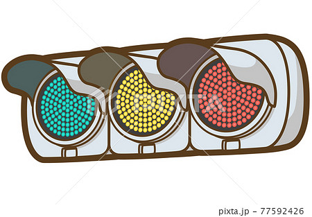 LED式交通信号機（全点灯） 77592426